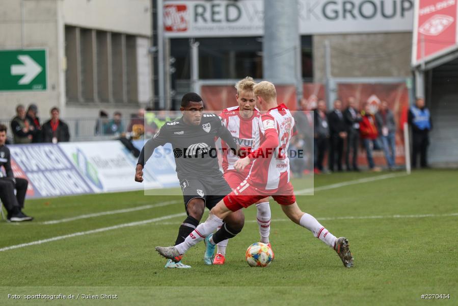 Franck Evina, Luke Hemmerich, Simon Rhein, FLYERALARM Arena, 23.11.2019, 3. Liga, KFC Uerdingen, FC Würzburger Kickers - Bild-ID: 2270434 Franck Evina, Luke Hemmerich, Simon Rhein, FLYERALARM Arena, 23.11.2019, 3. Liga, KFC Uerdingen, FC Würzburger Kickers - Bild-ID: 2270434