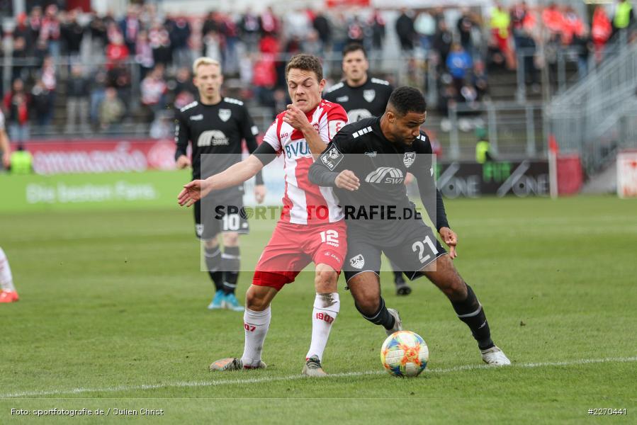 Patrick Sontheimer, Jean Manuel Mbom, FLYERALARM Arena, 23.11.2019, 3. Liga, KFC Uerdingen, FC Würzburger Kickers - Bild-ID: 2270441