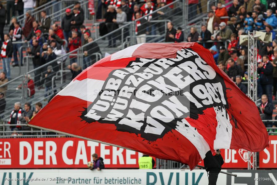 FC Würzburger Kickers Fahne, FLYERALARM Arena, 23.11.2019, 3. Liga, KFC Uerdingen, FC Würzburger Kickers - Bild-ID: 2270480 FC Würzburger Kickers Fahne, FLYERALARM Arena, 23.11.2019, 3. Liga, KFC Uerdingen, FC Würzburger Kickers - Bild-ID: 2270480