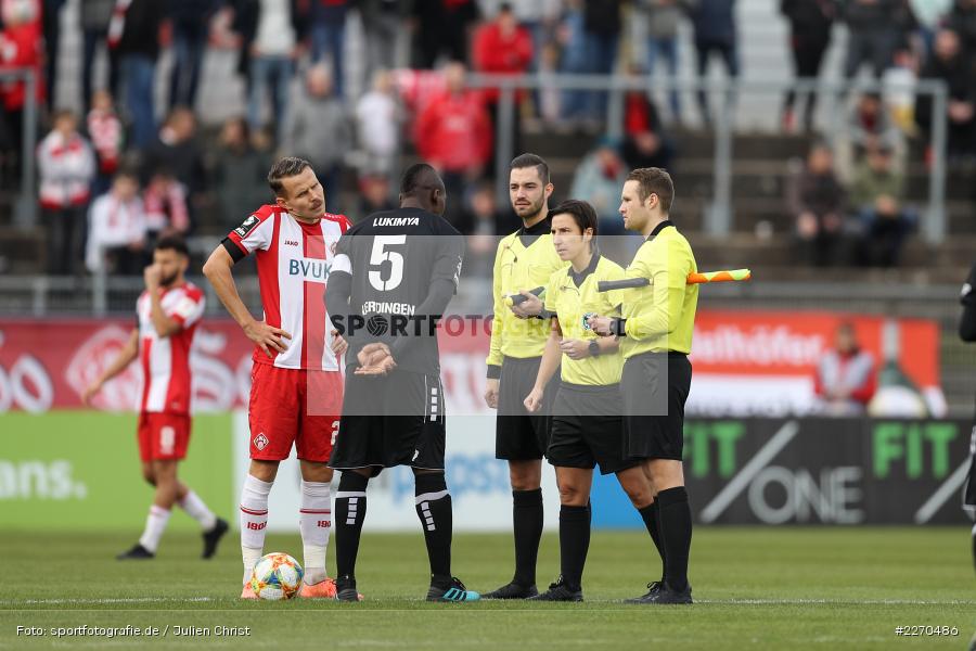 Cristian Ballweg, Patrick Glaser, Katrin Rafalski, FLYERALARM Arena, 23.11.2019, 3. Liga, KFC Uerdingen, FC Würzburger Kickers - Bild-ID: 2270486
