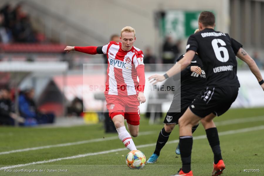 Luke Hemmerich, Patrick Pflücke, Kevin Großkreutz, FLYERALARM Arena, 23.11.2019, 3. Liga, KFC Uerdingen, FC Würzburger Kickers - Bild-ID: 2270515