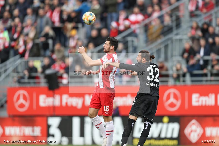 Dominic Maroh, Luca Pfeiffer, FLYERALARM Arena, 23.11.2019, 3. Liga, KFC Uerdingen, FC Würzburger Kickers - Bild-ID: 2270532