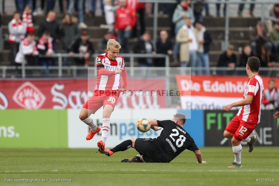 Manuel Konrad, Simon Rhein, FLYERALARM Arena, 23.11.2019, 3. Liga, KFC Uerdingen, FC Würzburger Kickers - Bild-ID: 2270536