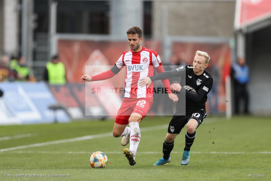 Patrick Pflücke, Daniel Hägele, FLYERALARM Arena, 23.11.2019, 3. Liga, KFC Uerdingen, FC Würzburger Kickers - Bild-ID: 2270607