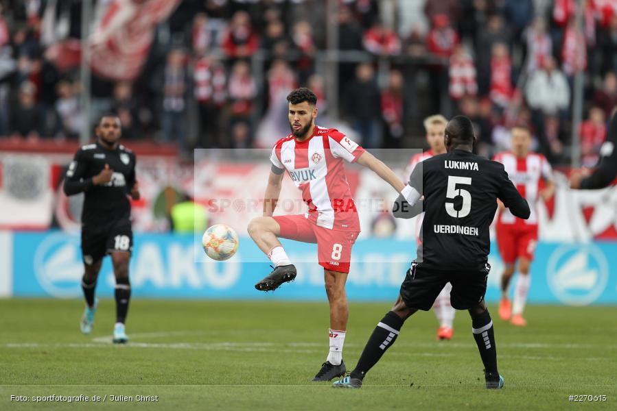 Dave Gnaase, FLYERALARM Arena, 23.11.2019, 3. Liga, KFC Uerdingen, FC Würzburger Kickers - Bild-ID: 2270613