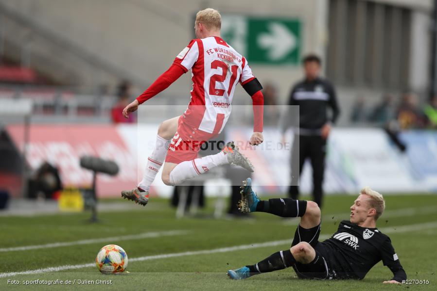Luke Hemmerich, Patrick Pflücke, FLYERALARM Arena, 23.11.2019, 3. Liga, KFC Uerdingen, FC Würzburger Kickers - Bild-ID: 2270616 Luke Hemmerich, Patrick Pflücke, FLYERALARM Arena, 23.11.2019, 3. Liga, KFC Uerdingen, FC Würzburger Kickers - Bild-ID: 2270616