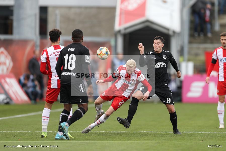 Tom Boere, Luke Hemmerich, FLYERALARM Arena, 23.11.2019, 3. Liga, KFC Uerdingen, FC Würzburger Kickers - Bild-ID: 2270623