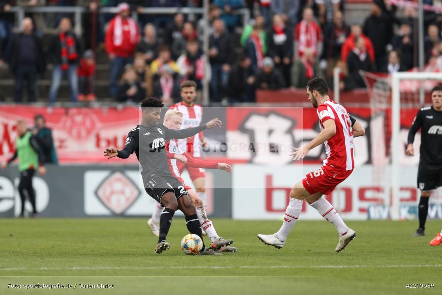 Luca Pfeiffer, Boubacar Barry, FLYERALARM Arena, 23.11.2019, 3. Liga, KFC Uerdingen, FC Würzburger Kickers - Bild-ID: 2270639