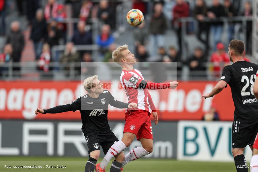 Simon Rhein, Patrick Pflücke, FLYERALARM Arena, 23.11.2019, 3. Liga, KFC Uerdingen, FC Würzburger Kickers - Bild-ID: 2270642