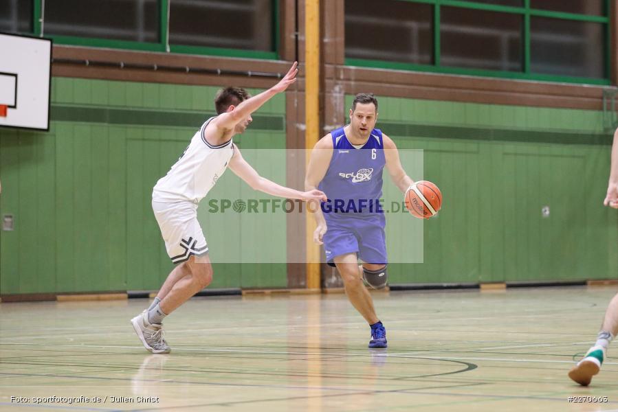 Lukas Hilpert, Andre Maier, 23.11.2019, Basketball Bezirksoberliga, SV Oberdürrbach, TSV Karlstadt - Bild-ID: 2270663