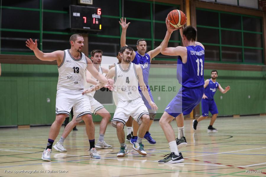 Maurizio Menini, Sebastian Hilpert, Michael Sauer, 23.11.2019, Basketball Bezirksoberliga, SV Oberdürrbach, TSV Karlstadt - Bild-ID: 2270671