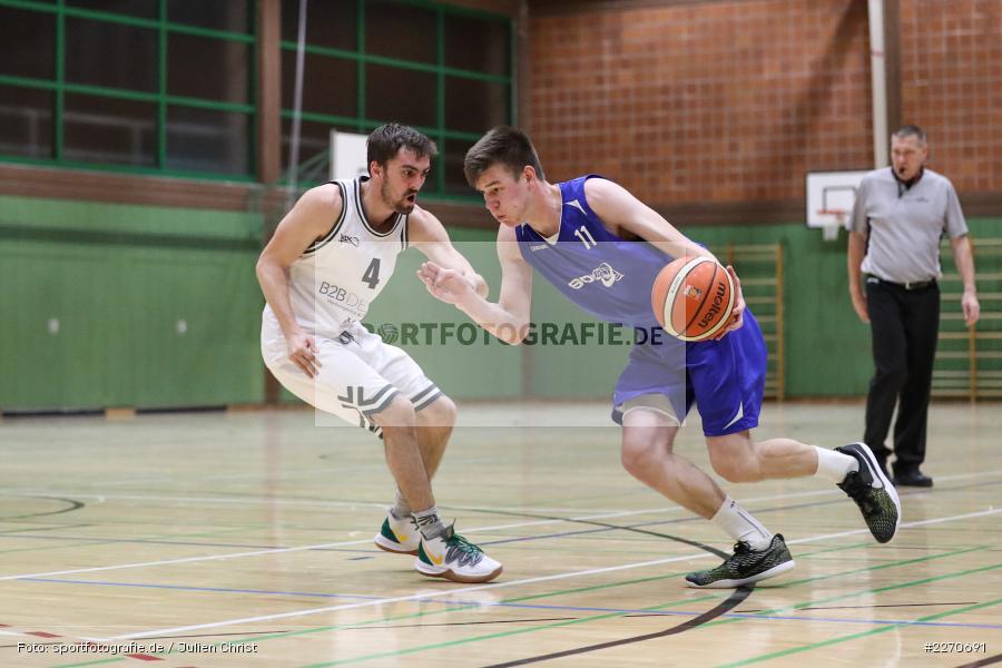 Michael Sauer, Maurizio Menini, 23.11.2019, Basketball Bezirksoberliga, SV Oberdürrbach, TSV Karlstadt - Bild-ID: 2270691