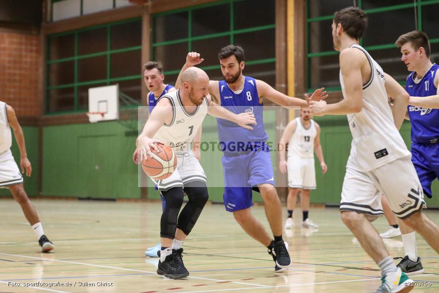 Ricardo Münch, Dominic Hiller, 23.11.2019, Basketball Bezirksoberliga, SV Oberdürrbach, TSV Karlstadt - Bild-ID: 2270756