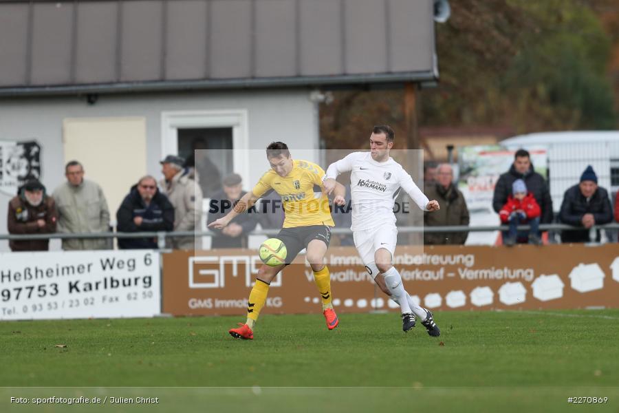 Adam Sevcik, Maurice Kübert, Bayernliga Nord 30.11.2019, SpVgg Bayern Hof, TSV Karlburg - Bild-ID: 2270869 Adam Sevcik, Maurice Kübert, Bayernliga Nord 30.11.2019, SpVgg Bayern Hof, TSV Karlburg - Bild-ID: 2270869