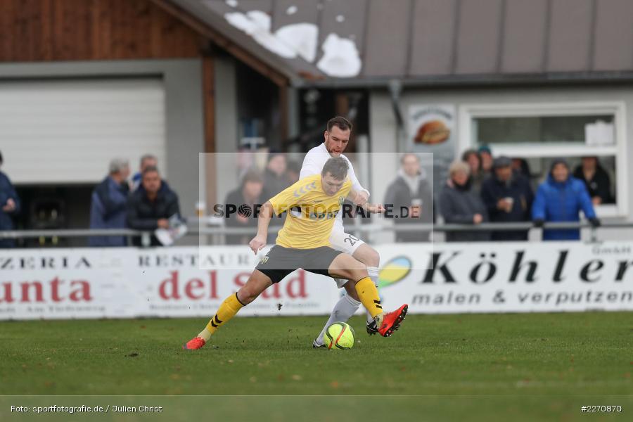 Adam Sevcik, Maurice Kübert, Bayernliga Nord 30.11.2019, SpVgg Bayern Hof, TSV Karlburg - Bild-ID: 2270870 Adam Sevcik, Maurice Kübert, Bayernliga Nord 30.11.2019, SpVgg Bayern Hof, TSV Karlburg - Bild-ID: 2270870