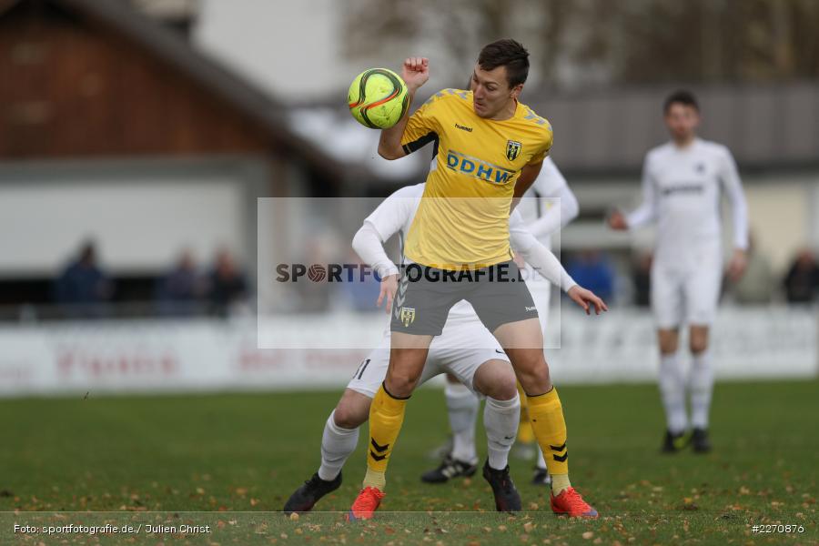 Josef Burghard, Adam Sevcik, Maurice Kübert, Bayernliga Nord 30.11.2019, SpVgg Bayern Hof, TSV Karlburg - Bild-ID: 2270876
