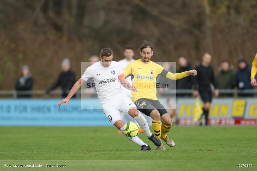 Christian Schraps, Manuel Römlein, Bayernliga Nord 30.11.2019, SpVgg Bayern Hof, TSV Karlburg - Bild-ID: 2270879