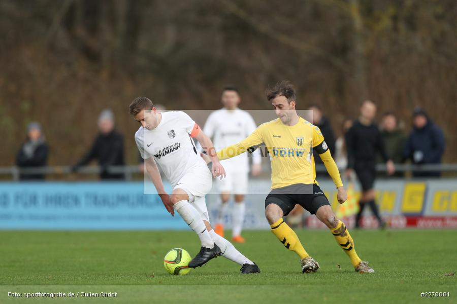 Christian Schraps, Manuel Römlein, Bayernliga Nord 30.11.2019, SpVgg Bayern Hof, TSV Karlburg - Bild-ID: 2270881