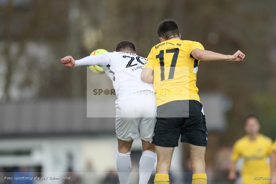 Maurice Kübert, Fabian Krantz, Bayernliga Nord 30.11.2019, SpVgg Bayern Hof, TSV Karlburg - Bild-ID: 2270882 Maurice Kübert, Fabian Krantz, Bayernliga Nord 30.11.2019, SpVgg Bayern Hof, TSV Karlburg - Bild-ID: 2270882