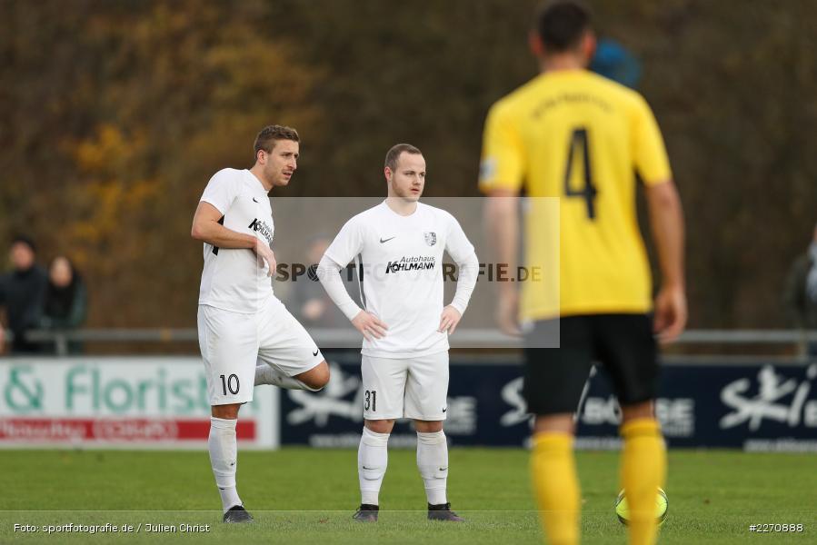 Josef Burghard, Manuel Römlein, Bayernliga Nord 30.11.2019, SpVgg Bayern Hof, TSV Karlburg - Bild-ID: 2270888 Josef Burghard, Manuel Römlein, Bayernliga Nord 30.11.2019, SpVgg Bayern Hof, TSV Karlburg - Bild-ID: 2270888