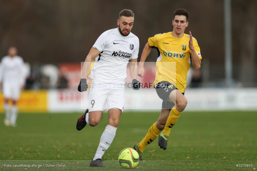 Fabian Krantz, Sebastian Stumpf, Bayernliga Nord 30.11.2019, SpVgg Bayern Hof, TSV Karlburg - Bild-ID: 2270893