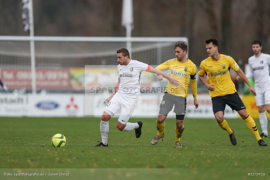 Manuel Römlein, Christian Schraps, Bayernliga Nord 30.11.2019, SpVgg Bayern Hof, TSV Karlburg - Bild-ID: 2270926