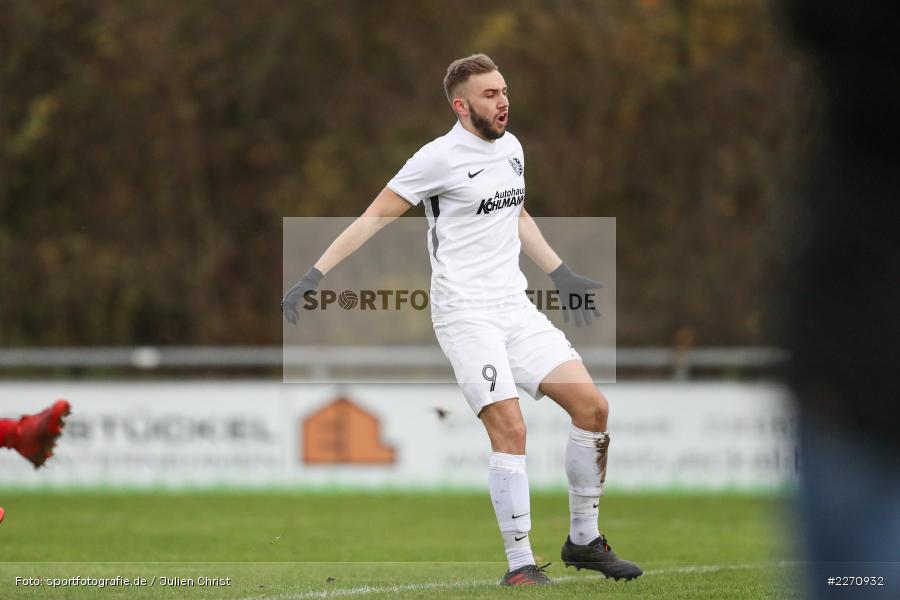 Sebastian Stumpf, Bayernliga Nord 30.11.2019, SpVgg Bayern Hof, TSV Karlburg - Bild-ID: 2270932 Sebastian Stumpf, Bayernliga Nord 30.11.2019, SpVgg Bayern Hof, TSV Karlburg - Bild-ID: 2270932