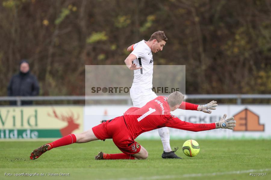 Manuel Römlein, David Guyon, Bayernliga Nord 30.11.2019, SpVgg Bayern Hof, TSV Karlburg - Bild-ID: 2270937 Manuel Römlein, David Guyon, Bayernliga Nord 30.11.2019, SpVgg Bayern Hof, TSV Karlburg - Bild-ID: 2270937