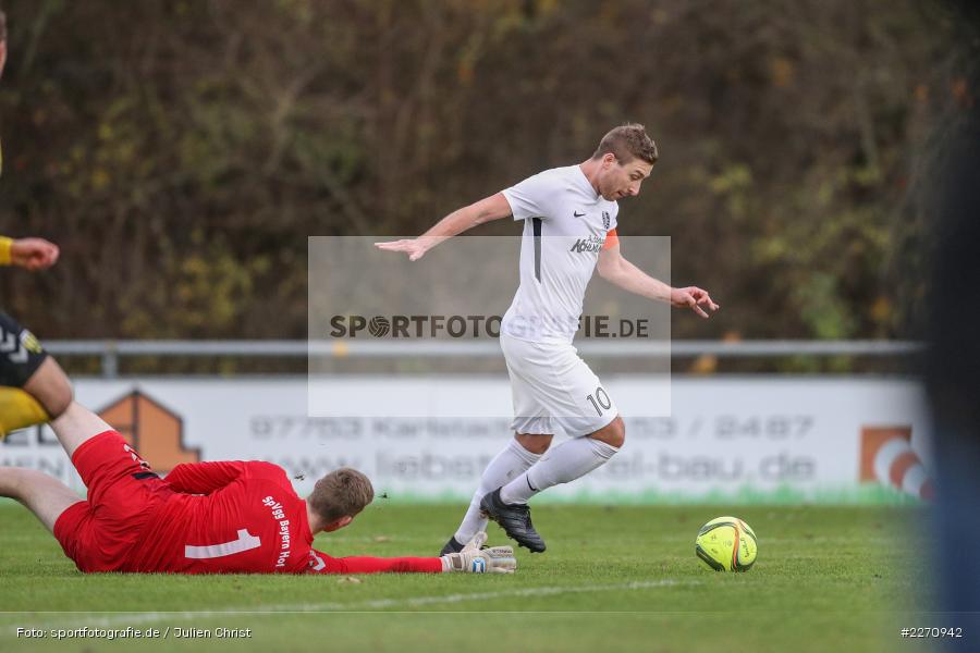 Manuel Römlein, David Guyon, Bayernliga Nord 30.11.2019, SpVgg Bayern Hof, TSV Karlburg - Bild-ID: 2270942