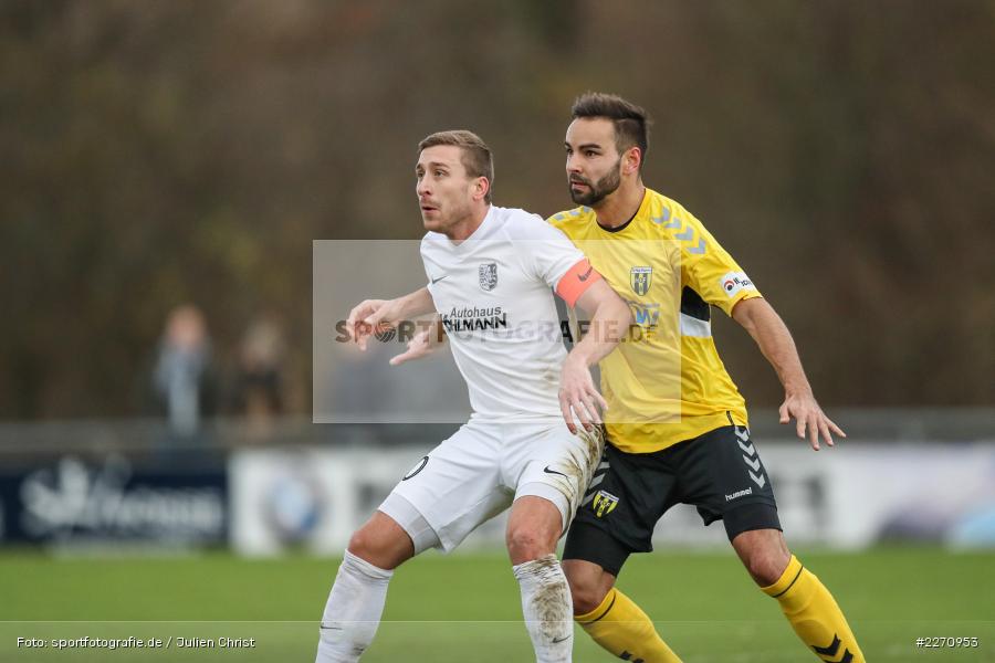 Ondrej Chocholousek, Manuel Römlein, Bayernliga Nord 30.11.2019, SpVgg Bayern Hof, TSV Karlburg - Bild-ID: 2270953