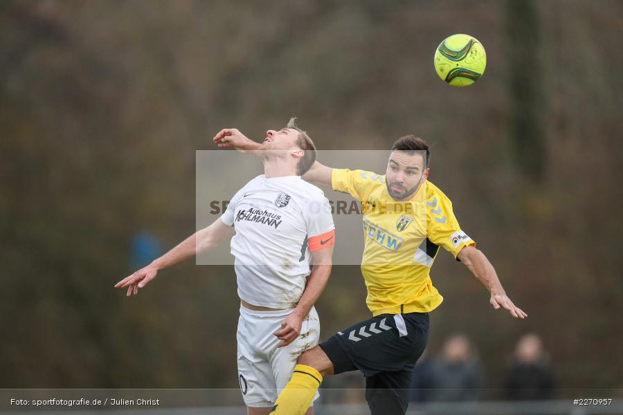 Ondrej Chocholousek, Manuel Römlein, Bayernliga Nord 30.11.2019, SpVgg Bayern Hof, TSV Karlburg - Bild-ID: 2270957 Ondrej Chocholousek, Manuel Römlein, Bayernliga Nord 30.11.2019, SpVgg Bayern Hof, TSV Karlburg - Bild-ID: 2270957