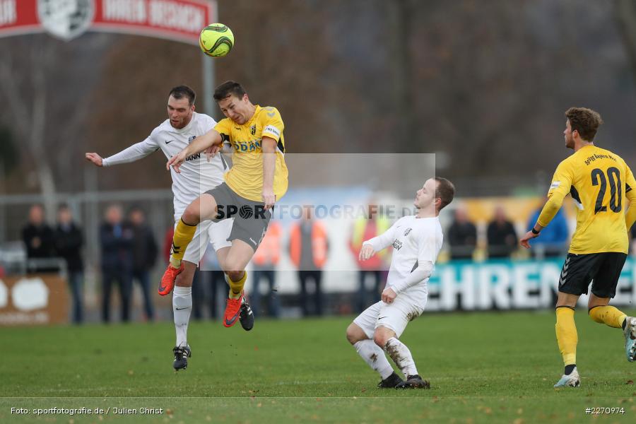 Adam Sevcik, Maurice Kübert, Bayernliga Nord 30.11.2019, SpVgg Bayern Hof, TSV Karlburg - Bild-ID: 2270974