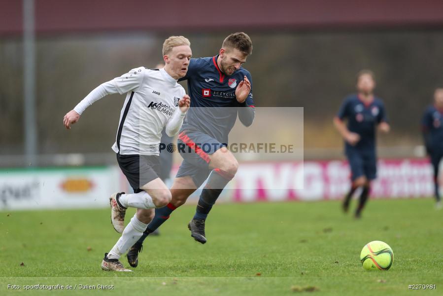 Jannik Scheblein, Maximilian Strick, 01.12.2019, Kreisliga Würzburg, SG Hettstadt, TSV Karlburg II - Bild-ID: 2270981 Jannik Scheblein, Maximilian Strick, 01.12.2019, Kreisliga Würzburg, SG Hettstadt, TSV Karlburg II - Bild-ID: 2270981