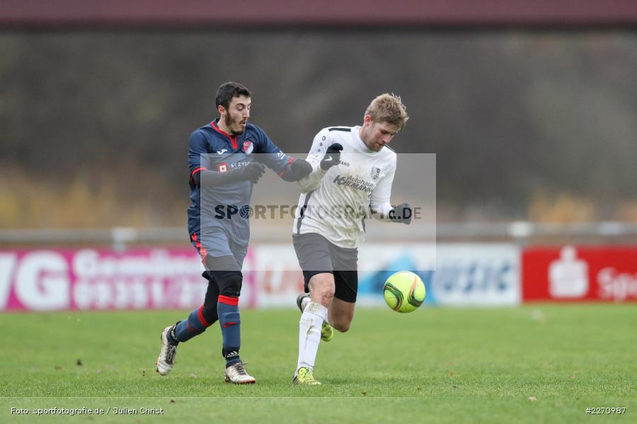 Felix Gold, Ali Ceylan, 01.12.2019, Kreisliga Würzburg, SG Hettstadt, TSV Karlburg II - Bild-ID: 2270987