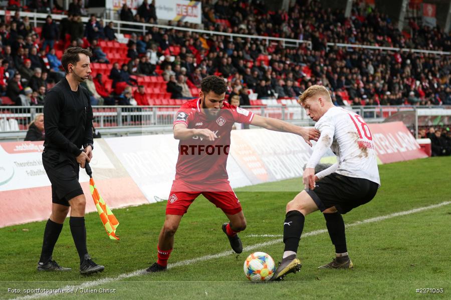 Dave Gnaase, Kai Klefisch, FLYERALARM Arena, 07.12.2019, 3. Liga, FC Viktoria Köln, FC Würzburger Kickers - Bild-ID: 2271063