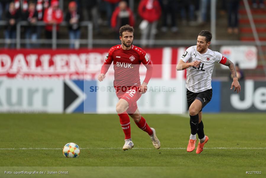 Mike Wunderlich, Daniel Hägele, FLYERALARM Arena, 07.12.2019, 3. Liga, FC Viktoria Köln, FC Würzburger Kickers - Bild-ID: 2271102