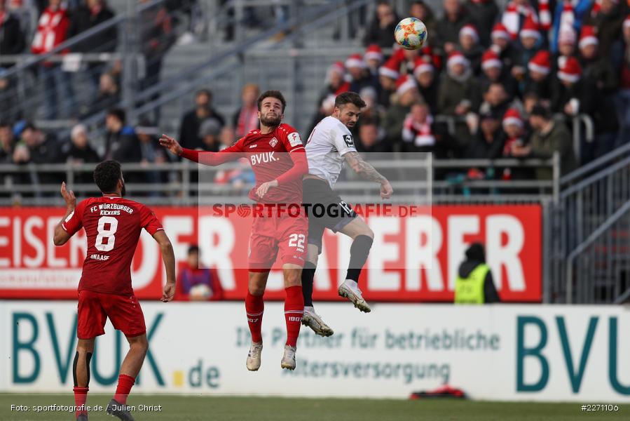 Daniel Hägele, Albert Bunjaku, FLYERALARM Arena, 07.12.2019, 3. Liga, FC Viktoria Köln, FC Würzburger Kickers - Bild-ID: 2271106