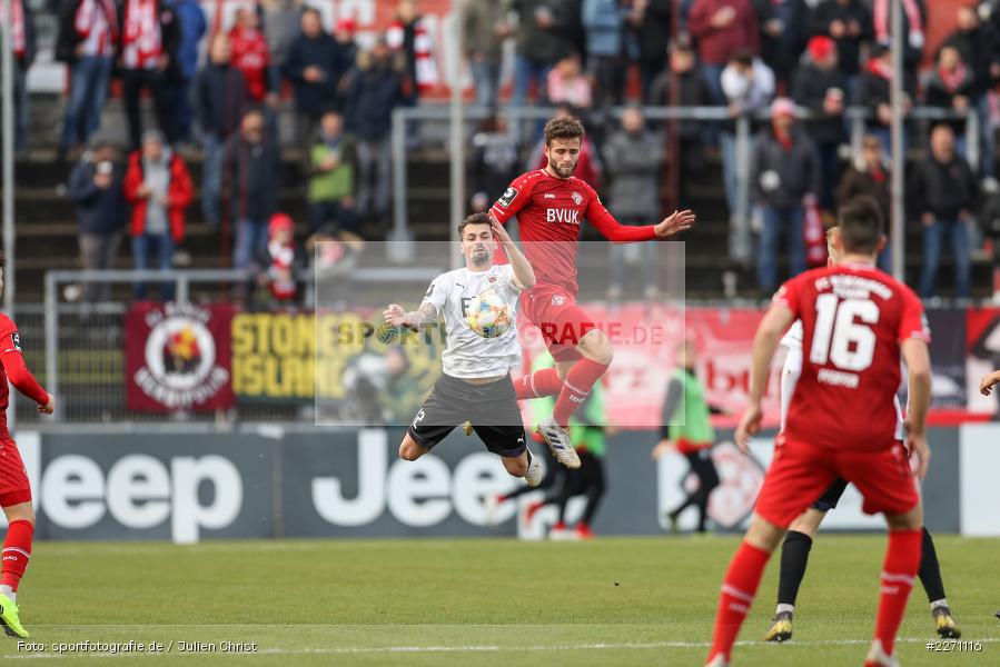 Daniel Hägele, Albert Bunjaku, FLYERALARM Arena, 07.12.2019, 3. Liga, FC Viktoria Köln, FC Würzburger Kickers - Bild-ID: 2271116