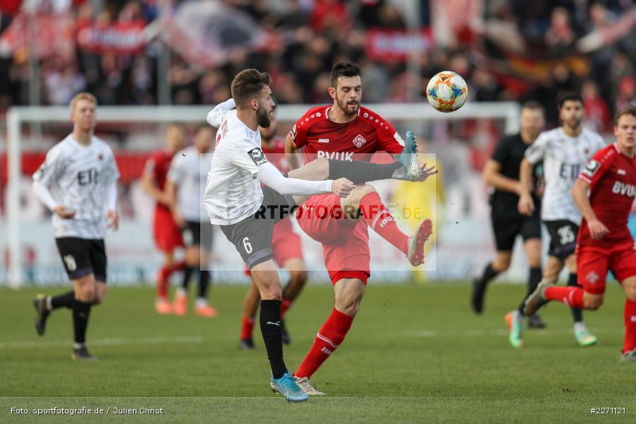 Fabian Holthaus, Luca Pfeiffer, FLYERALARM Arena, 07.12.2019, 3. Liga, FC Viktoria Köln, FC Würzburger Kickers - Bild-ID: 2271121