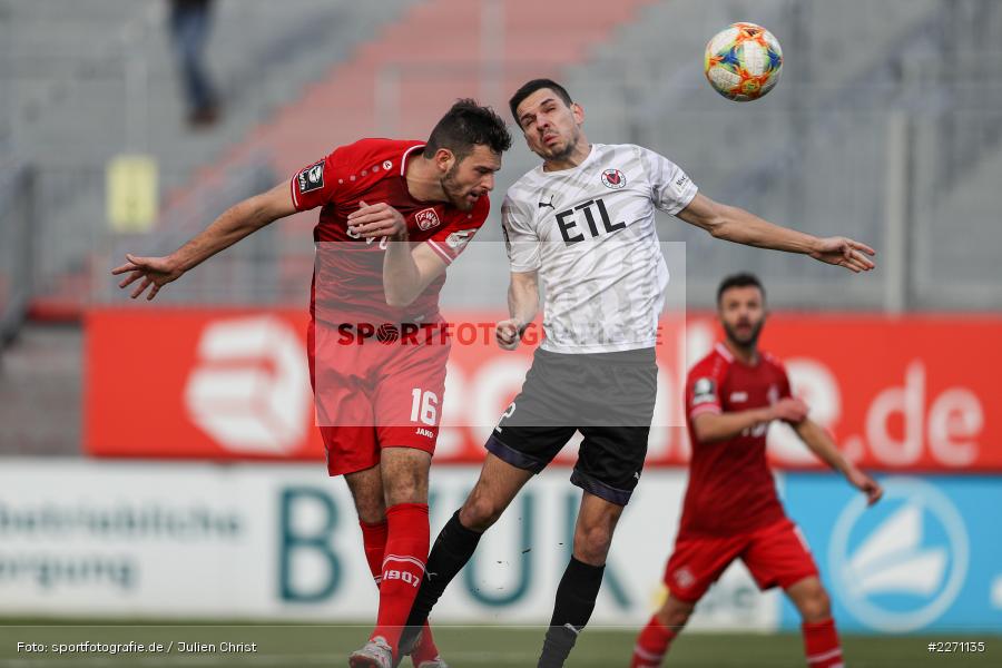 Marcel Gottschling, Luca Pfeiffer, FLYERALARM Arena, 07.12.2019, 3. Liga, FC Viktoria Köln, FC Würzburger Kickers - Bild-ID: 2271135
