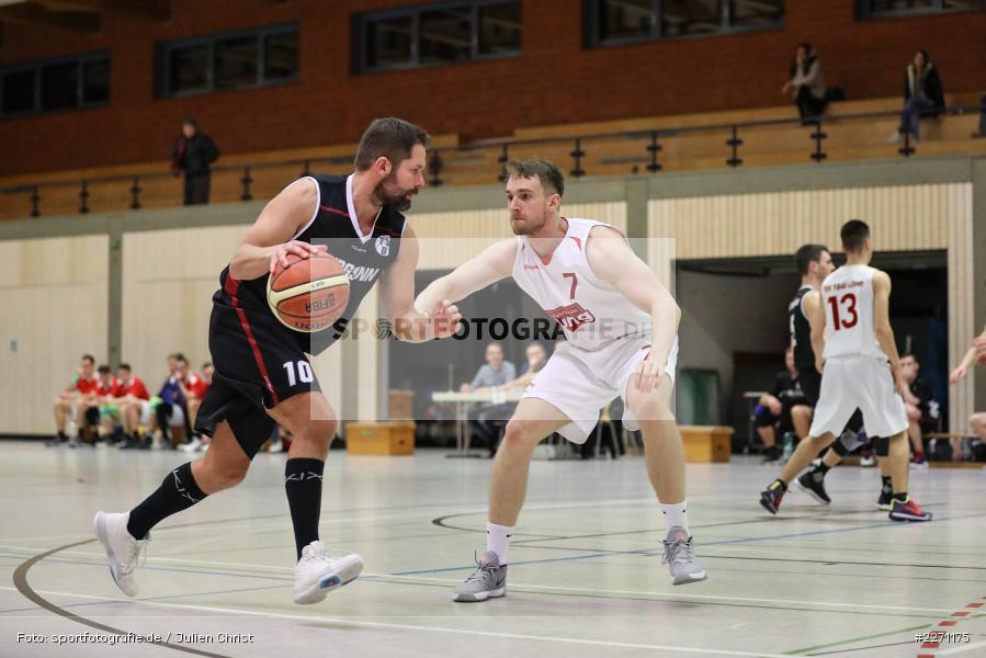 Thomas Herget, David Bayerlein, Sinngrundhalle Burgsinn, 07.12.2019, Bezirksliga Unterfranken, TSV Lohr, TV Burgsinn - Bild-ID: 2271175