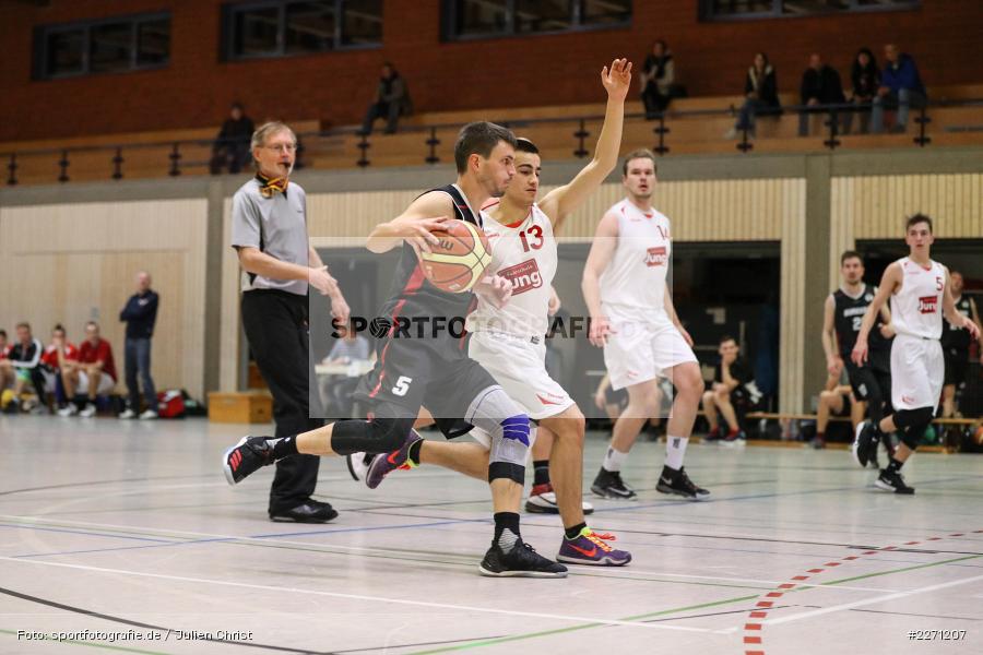 Yannik Simon, Lukas Wirthmann, Sinngrundhalle Burgsinn, 07.12.2019, Bezirksliga Unterfranken, TSV Lohr, TV Burgsinn - Bild-ID: 2271207