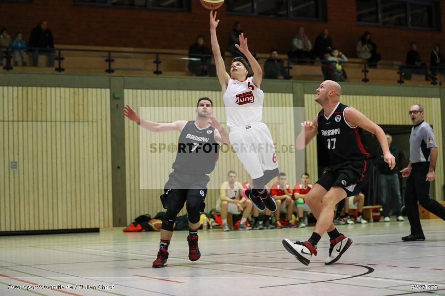 Tim Kretz, Alexander Rützel, Sinngrundhalle Burgsinn, 07.12.2019, Bezirksliga Unterfranken, TSV Lohr, TV Burgsinn - Bild-ID: 2271233
