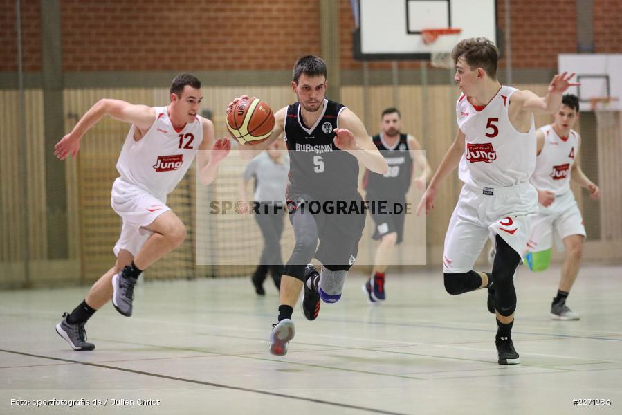 Kilian Kriegbaum, Lukas Wirthmann, Sinngrundhalle Burgsinn, 07.12.2019, Bezirksliga Unterfranken, TSV Lohr, TV Burgsinn - Bild-ID: 2271286