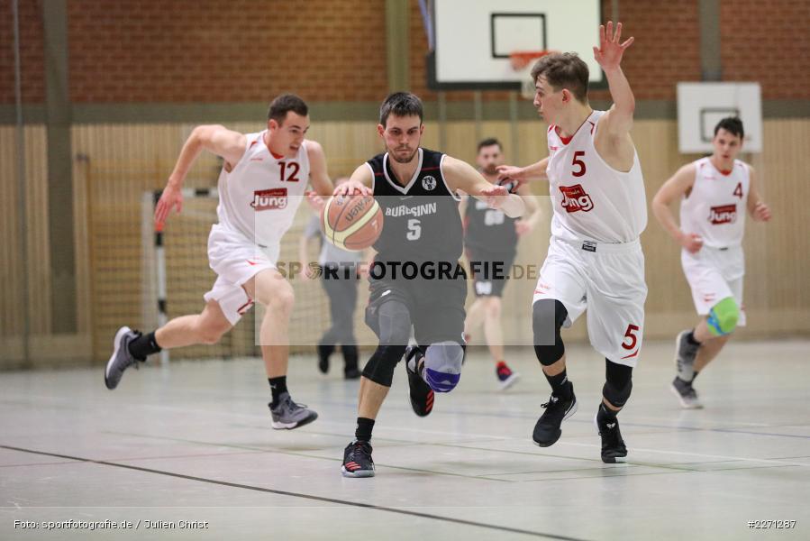Kilian Kriegbaum, Lukas Wirthmann, Sinngrundhalle Burgsinn, 07.12.2019, Bezirksliga Unterfranken, TSV Lohr, TV Burgsinn - Bild-ID: 2271287