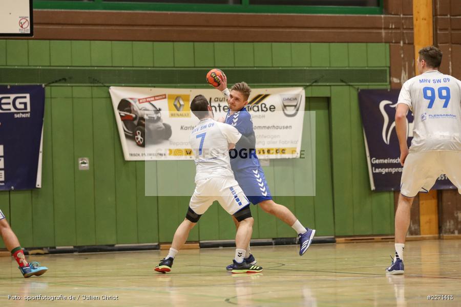 Jonas Holaschke, Alexander Schmitt, 21.12.2019, Bezirksliga Staffel Nord, MHV Schweinfurt 09, TSV Karlstadt - Bild-ID: 2271413