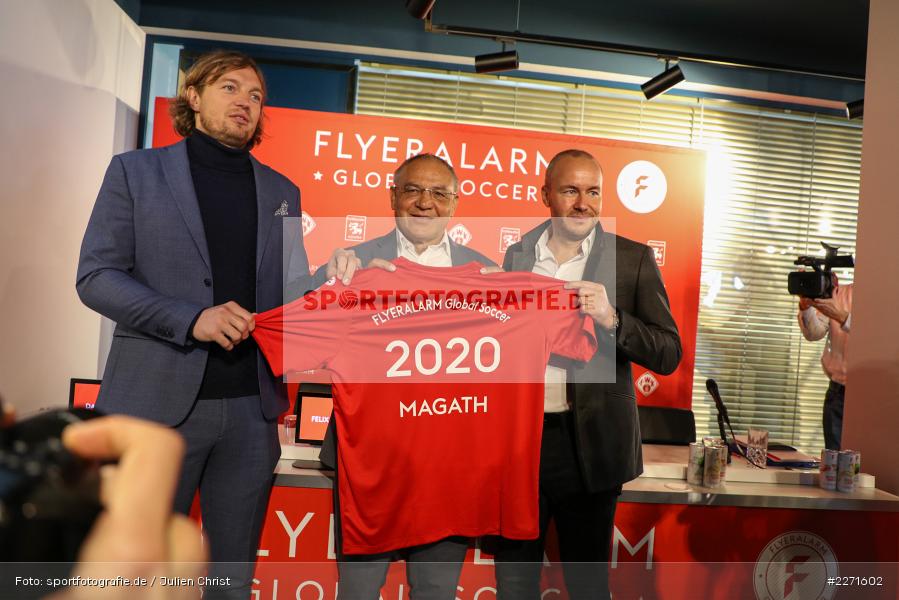 Global Soccer, Würzburger Kickers, Daniel Sauer, Thorsten Fischer, Felix Magath, 20.01.2020, FLYERALARM Würzburg, Pressekonferenz FLYERALARM Global Soccer - Bild-ID: 2271602 Global Soccer, Würzburger Kickers, Daniel Sauer, Thorsten Fischer, Felix Magath, 20.01.2020, FLYERALARM Würzburg, Pressekonferenz FLYERALARM Global Soccer - Bild-ID: 2271602