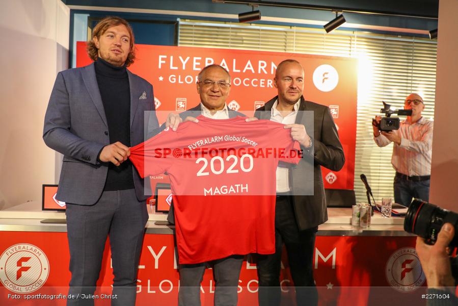Global Soccer, Würzburger Kickers, Daniel Sauer, Thorsten Fischer, Felix Magath, 20.01.2020, FLYERALARM Würzburg, Pressekonferenz FLYERALARM Global Soccer - Bild-ID: 2271604 Global Soccer, Würzburger Kickers, Daniel Sauer, Thorsten Fischer, Felix Magath, 20.01.2020, FLYERALARM Würzburg, Pressekonferenz FLYERALARM Global Soccer - Bild-ID: 2271604