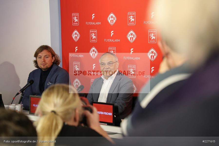 Daniel Sauer, Thorsten Fischer, Felix Magath, 20.01.2020, FLYERALARM Würzburg, Pressekonferenz FLYERALARM Global Soccer - Bild-ID: 2271613