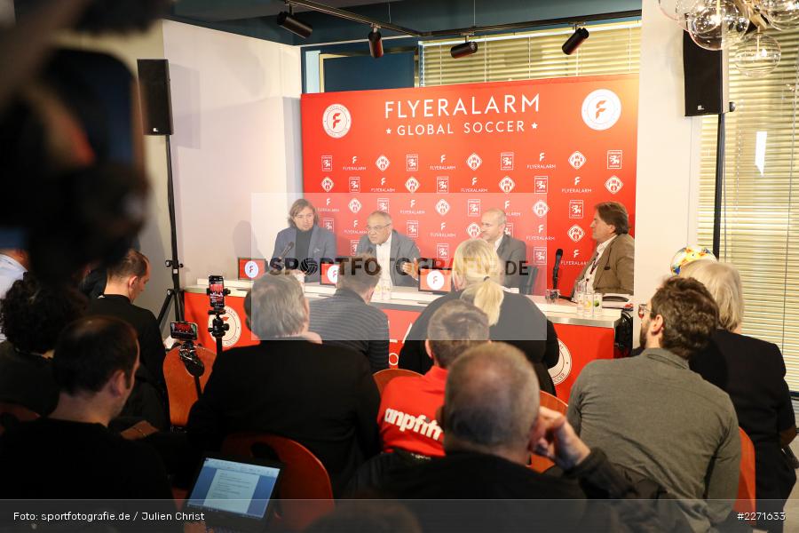 Rolf Dittrich, FLYERALARM Global Soccer, Daniel Sauer, Thorsten Fischer, Felix Magath, 20.01.2020, FLYERALARM Würzburg, Pressekonferenz FLYERALARM Global Soccer - Bild-ID: 2271633 Rolf Dittrich, FLYERALARM Global Soccer, Daniel Sauer, Thorsten Fischer, Felix Magath, 20.01.2020, FLYERALARM Würzburg, Pressekonferenz FLYERALARM Global Soccer - Bild-ID: 2271633